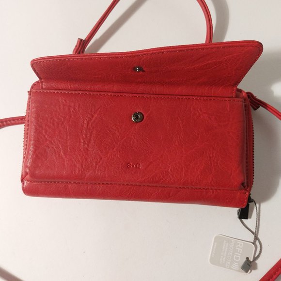 S Q Wallet Red New with Tags - Picture 2 of 6